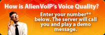 Alien VoIP Demo Message